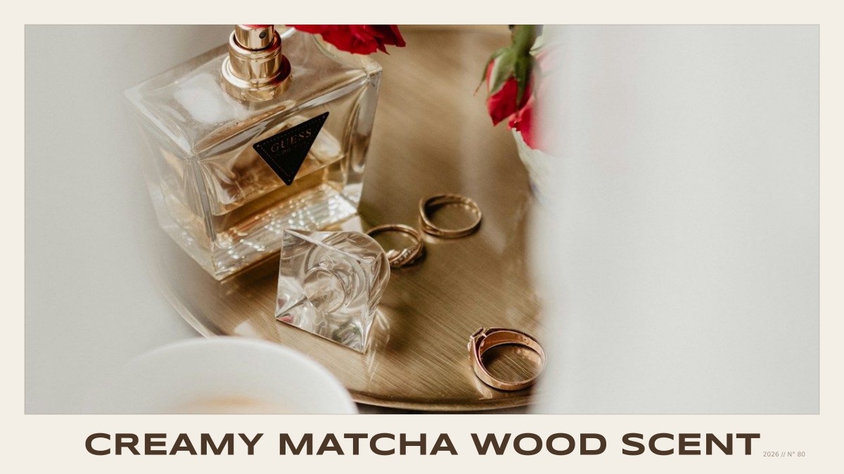 creamy matcha wood scent