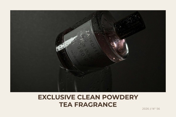 exclusive clean powdery tea fragrance