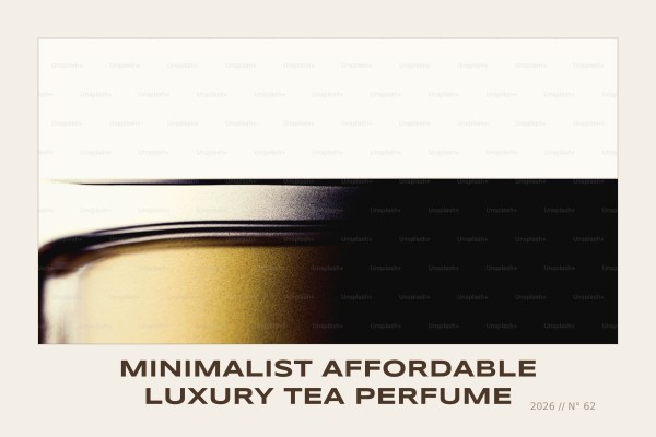 minimalist affordable luxury tea perfume
