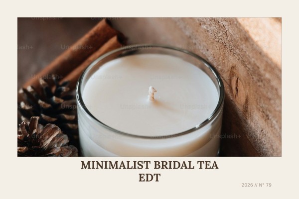 minimalist bridal tea edt
