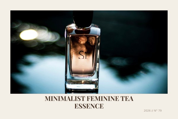 minimalist feminine tea essence