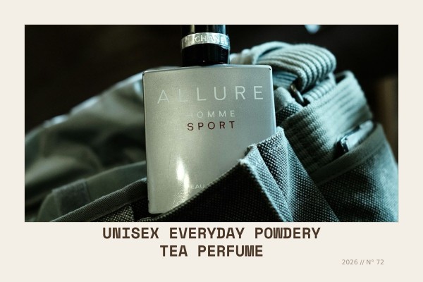 unisex everyday powdery tea perfume